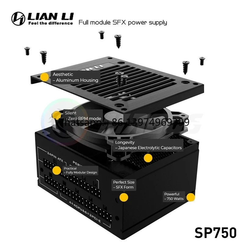 750W Sfx Fully Modular Power Supply - Fonte de Alimentação LIAN LI PSU