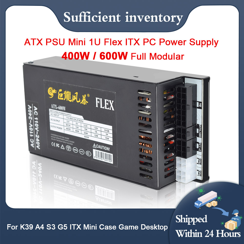 Nova fonte de alimentação para - Flex Atx Power Supply 600W 1U avaliação e preço