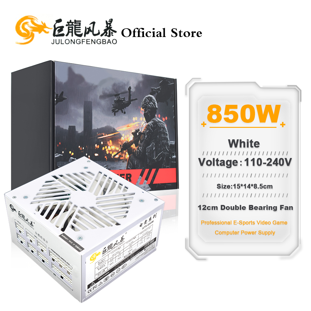 Branco completo modular 850w i - 1000W White Modular Power Supply avaliação e preço